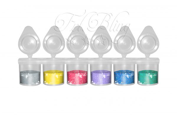 Glitzer Set CANDY 6 x 15 ml  KOSMETISCHE Qualität – Bild 2