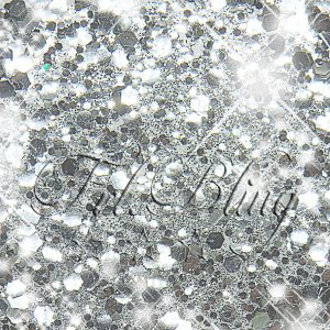Bio Glitzer chunky silber