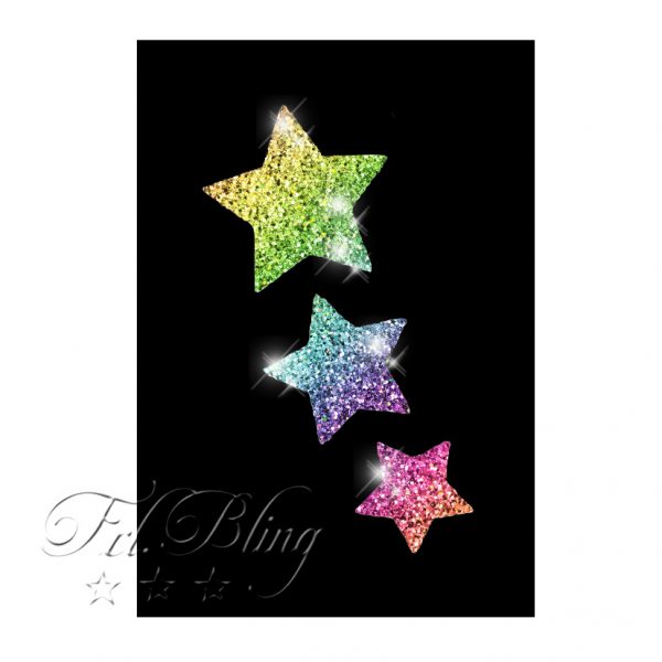 GlitterTattoo Schablonen STERNCHEN, Sterne, Galaxy, Stern