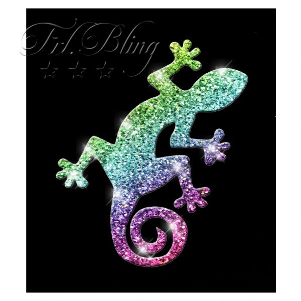 Glitzer Tattoo Schablonen EIDECHSE, Gekko, Salamander,