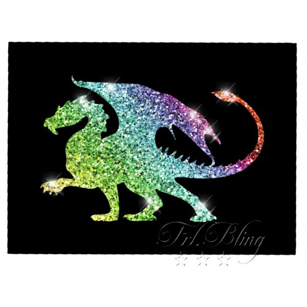 Glittertattoo Schablonen toller DRACHE