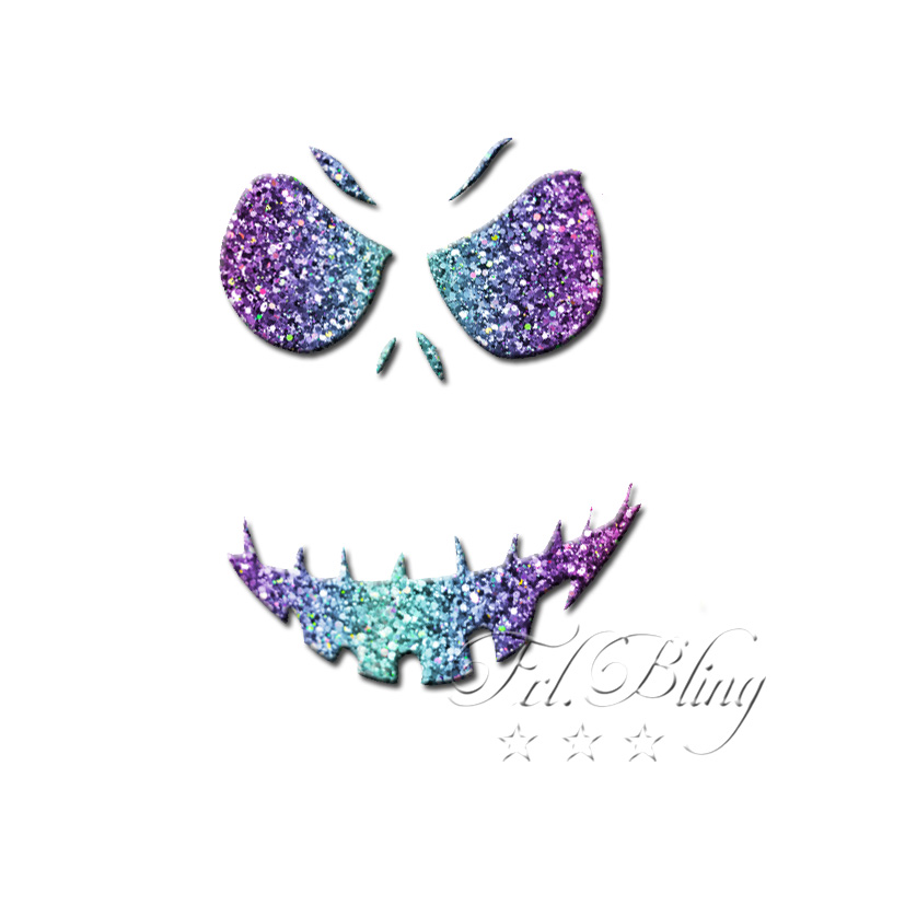 GlitzerTattoo Schablonen HALLOWEEN Frl. Bling Riesen Auswahl + sehr