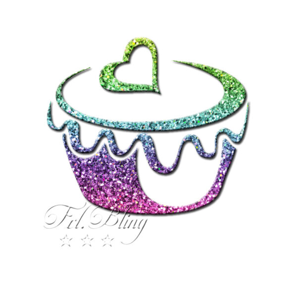 Glitzertattoo Schablonen CUPCAKE