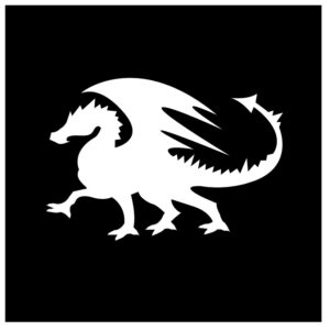 Glittertattoo Schablonen toller DRACHE