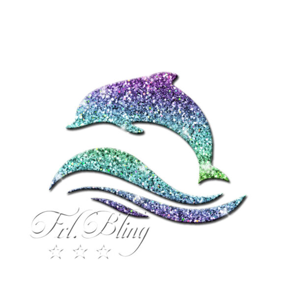 Glitzertattoo Schablonen DELFIN