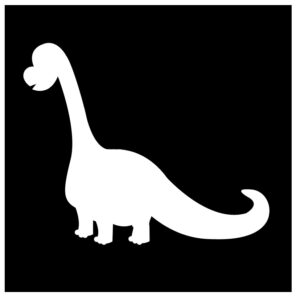 Glitzertattoo Schablonen DINO