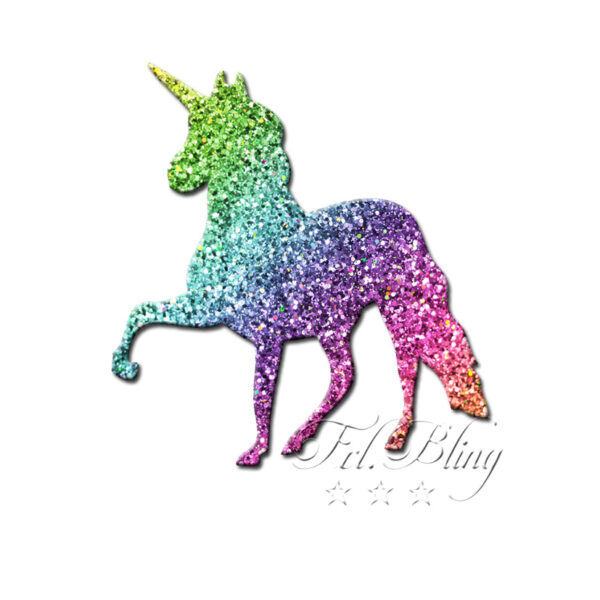 Glitzer-Tattoo Schablonen EINHORN