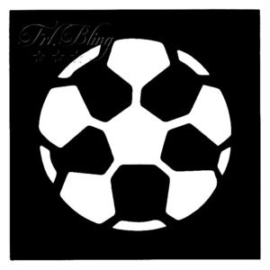 Fußball Schablone