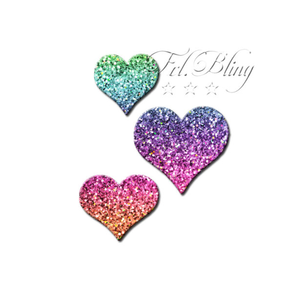Glitter Tattoo Schablonen HERZEN – Bild 3
