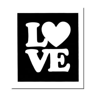 Glitzertattoo Schablonen LOVE