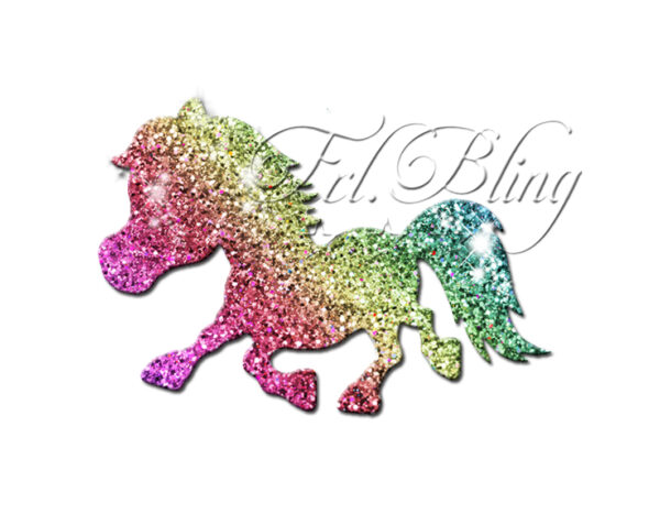 Glitzertattoo Schablonen PONY