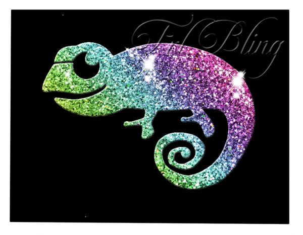 Glitzer Tattoo Schablonen CHAMÄLEON,cameleon,eidechse,gekko,zauber, glitter tatoo,tatoo, echse, kameleon