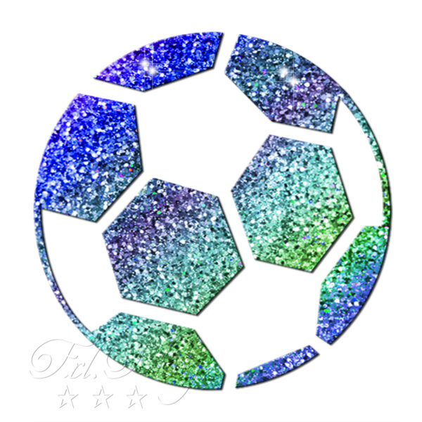 Glitzertattoo Schablonen Fußball – Bild 2