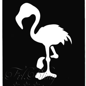 Glitzer Tattoo Schablonen FLAMINGO