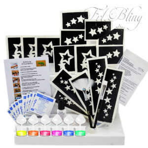 Glitzer Tattoo Set NEON UV