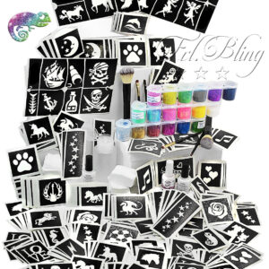 Glitzer Tattoo Set XL