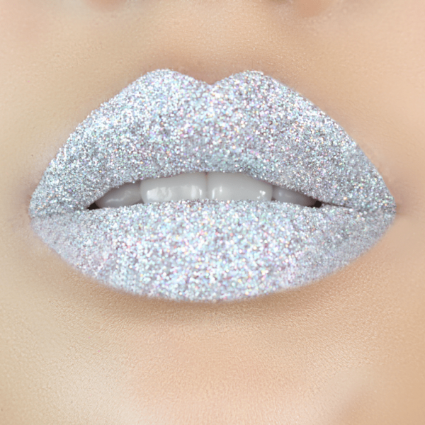 disco kiss, schwarz, Glitter Lips Glitzerlippen wasserfest SILBER Co. - küssen, feiern, trinken, essen - Glitzer bleibt!, .make up, make up silvester, make up festival, make up, extreme, lippen party, fräulein bling,, gothic,