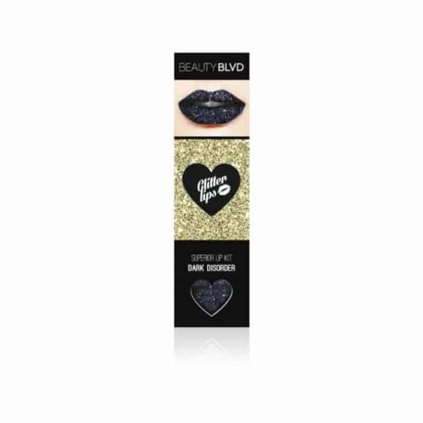 disco kiss, schwarz, Glitter Lips Glitzerlippen wasserfest SILBER Co. - küssen, feiern, trinken, essen - Glitzer bleibt!, .make up, make up silvester, make up festival, make up, extreme, lippen party, fräulein bling,, gothic,