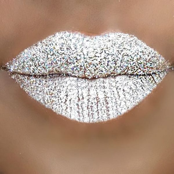 disco kiss, schwarz, Glitter Lips Glitzerlippen wasserfest SILBER Co. - küssen, feiern, trinken, essen - Glitzer bleibt!, .make up, make up silvester, make up festival, make up, extreme, lippen party, fräulein bling,, gothic,