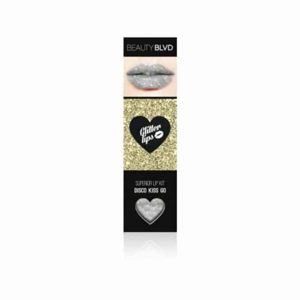 disco kiss, schwarz, Glitter Lips Glitzerlippen wasserfest SILBER Co. - küssen, feiern, trinken, essen - Glitzer bleibt!, .make up, make up silvester, make up festival, make up, extreme, lippen party, fräulein bling,, gothic,