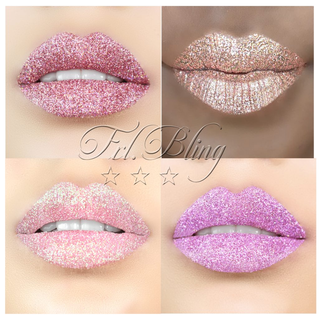 Glitter Lips Glitzerlippen wasserfest ROSA & Co. - küssen, feiern, trinken, essen - Glitzer bleibt!,