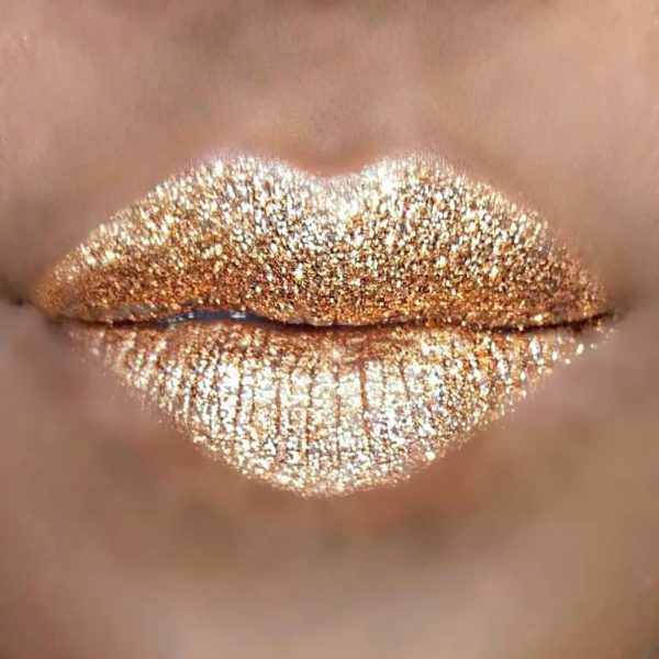 GUILTY-ROSE, Glitter Lips Glitzerlippen wasserfest GOLD, Gold, bronze, rosé, Glitter Lips Glitzerlippen wasserfest SILBER Co. - küssen, feiern, trinken, essen - Glitzer bleibt!, .make up, make up silvester, make up festival, make up, extreme, lippen party, fräulein bling,