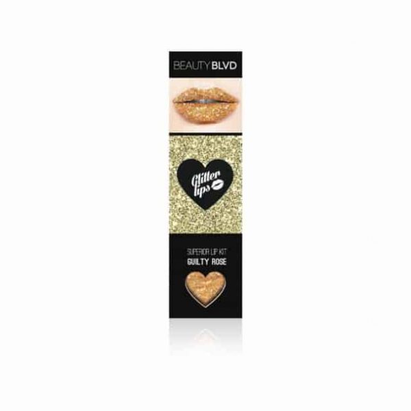 GUILTY-ROSE, Glitter Lips Glitzerlippen wasserfest GOLD, Gold, bronze, rosé, Glitter Lips Glitzerlippen wasserfest SILBER Co. - küssen, feiern, trinken, essen - Glitzer bleibt!, .make up, make up silvester, make up festival, make up, extreme, lippen party, fräulein bling,