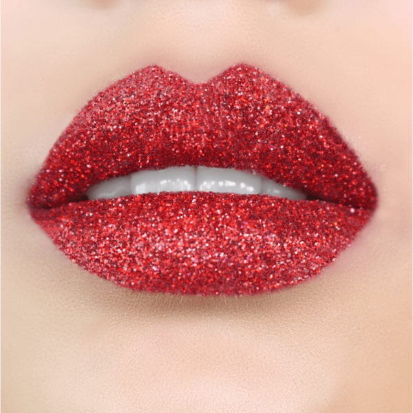 Ruby slippers, SPARKLING, Glitter Lips Glitzerlippen wasserfest ROT Co. - küssen, feiern, trinken, essen - Glitzer bleibt!, .make up, make up silvester, make up festival, make up, extreme, lippen party, fräulein bling,