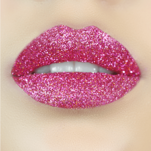 SPARKLING-ROSE, Glitter Lips Glitzerlippen wasserfest ROT Co. - küssen, feiern, trinken, essen - Glitzer bleibt!, .make up, make up silvester, make up festival, make up, extreme, lippen party, fräulein bling,