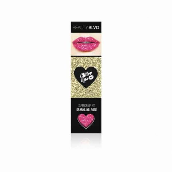 SPARKLING-ROSE, Glitter Lips Glitzerlippen wasserfest ROT Co. - küssen, feiern, trinken, essen - Glitzer bleibt!, .make up, make up silvester, make up festival, make up, extreme, lippen party, fräulein bling,