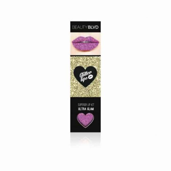 ULTRA-GLAM-Glitter Lips Glitzerlippen wasserfest ROSA & Co. - küssen, feiern, trinken, essen - Glitzer bleibt!,