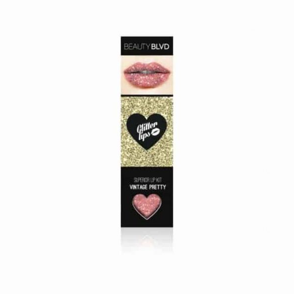 Vintage pretty, Glitter Lips Glitzerlippen wasserfest ROSA & Co. - küssen, feiern, trinken, essen - Glitzer bleibt!, frl-bling, frl.bling
