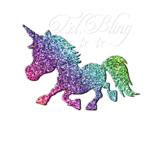 Glitzertattoo Schablonen EINHORN cute