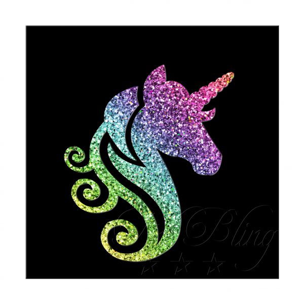 Einhorn kopf, Einhorn, Elfe, Fantasy, Prinzessin, magisch, glitzer Tattoo