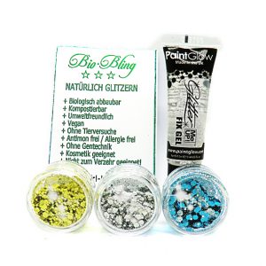 Taschenset FESTIVAL BIO Glitter ,BIO Taschenset blau 2