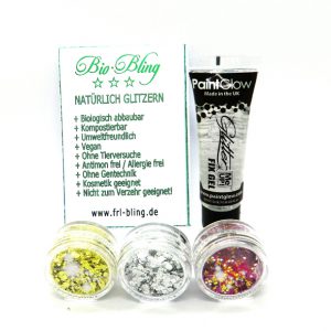 Taschenset FESTIVAL BIO Glitter ,BIO Taschenset pink