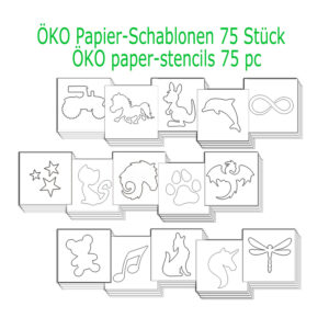 Bio Öko Papier Glitzertattoo Schablonen