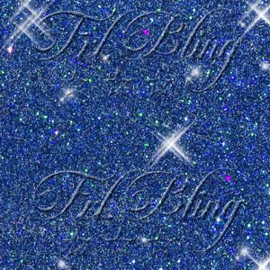 Glitzer BLAU darkblue holografisch