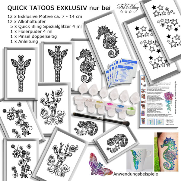 Quick Tattoos - Quick tatoo - Glitzertattoo