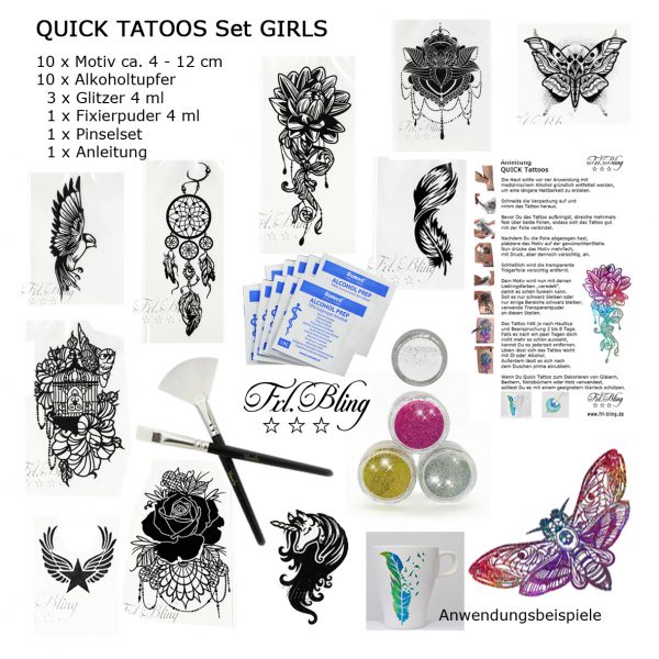 Quick Tattoo SET GIRLS