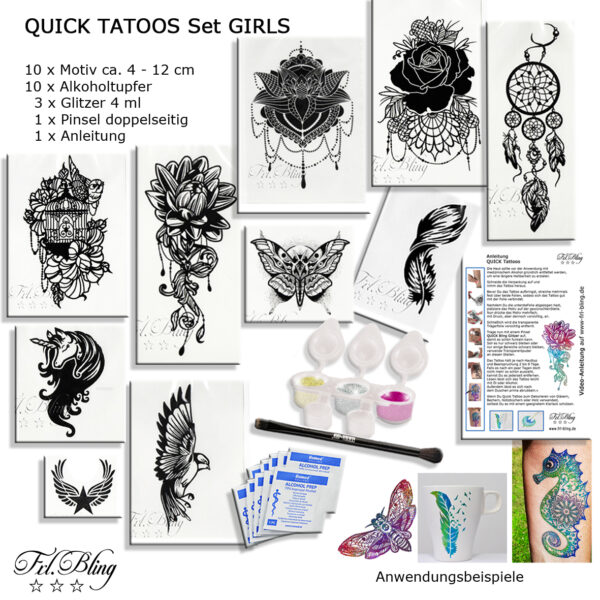 Quick Tattoos - Quick tatoo - Glitzertattoo