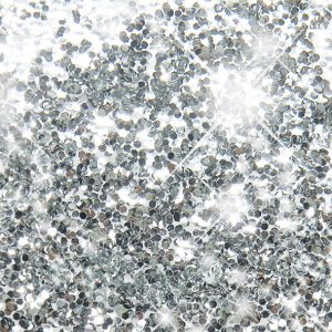 BIO Glitzer 1 mm SILBER