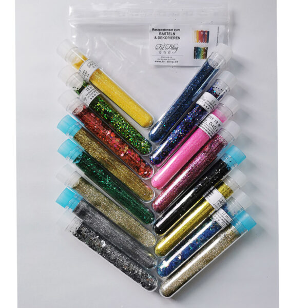 XL RESTPOSTEN SET Glitzer verschiedene Sorten 15 St. – Bild 4