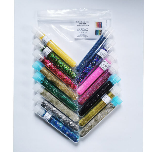 XL RESTPOSTEN SET Glitzer verschiedene Sorten 15 St. – Bild 5