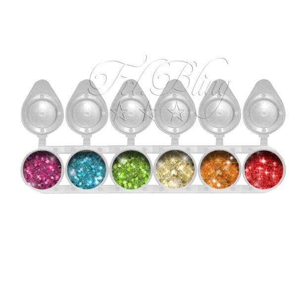 Glitzer Set CHUNKY RAINBOW