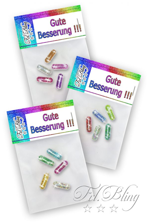 Glitzerpillen GUTE BESSERUNG Set