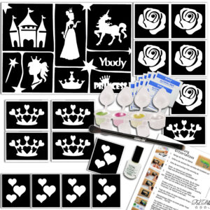 Glitzertattoo Set Prinzessin