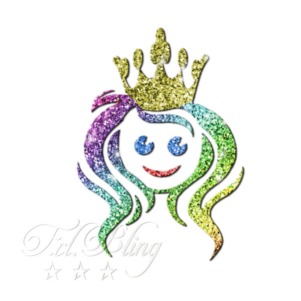 Schablonen PRINZESSIN Kopf Glitzertattoos – Bild 2