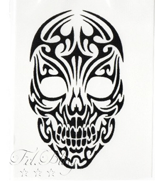 Quick Tattoo TOTENKOPF - Frl. Bling Glitzertattoos Glitzertattoo