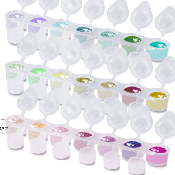 REGENBOGEN SET GLITZER
